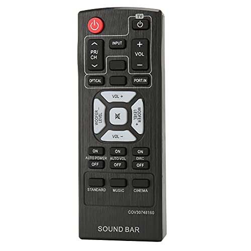 Goshyda Fernbedienung, Multifunktionale Ersatz-Soundbar-Fernbedienung mit Großen Tasten RC für Bluetooth-Soundsystem von Goshyda