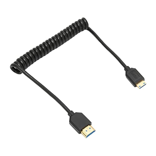 Goshyda HDMI-Spiralkabel, 8K 60Hz 4K 120Hz HDMI 2.1 -A-Stecker auf C-Stecker, Gewickeltes Videoanzeigekabel, Vergoldete Schnittstelle, Bis zu 48 Gbit/s, für HDTV-Spielekonsole Goshyda HDMI-Spiralkabel, 8K 60Hz 4K 120Hz HDMI 2.1 -A-Stecker auf C-Stecker, Gewickeltes Videoanzeigekabel, Vergoldete Schnittstelle, Bis zu 48 Gbit/s, für HDTV-Spielekonsole von Goshyda
