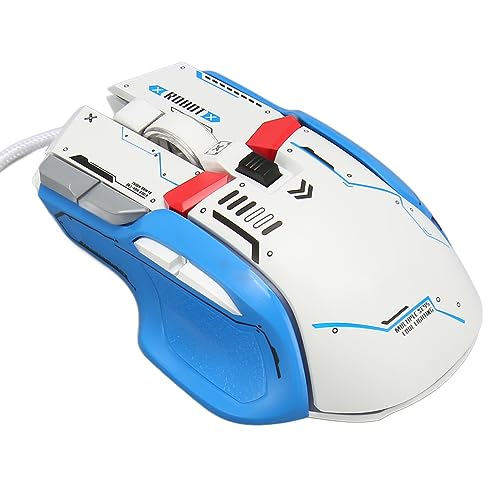 Goshyda Kabelgebundene Gaming-Maus, 12800 DPI, Makroprogrammierung, RGB-Licht für7, 8, 10, 6 Einstellbare DPI, Komfortabler Griff, Optischer in Gaming-Qualität, von Goshyda