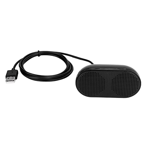 Goshyda -Kabellautsprecher, Tragbarer USB-Lautsprecher mit Schwerem Basssound, Eingebaute Zwei Lautsprecher, Geeignet für Desktop-Computer, Notebook-Computer, für das Heimbüro von Goshyda