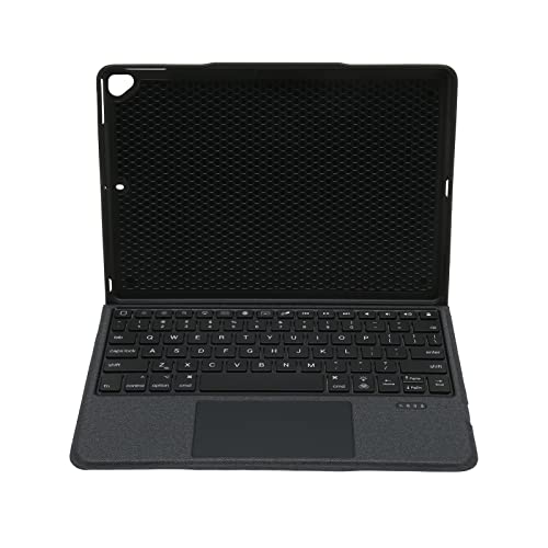 Goshyda Kabellose Tablet-Tastatur, BT 5.0 7 Farben, Hintergrundbeleuchtetes, Empfindliches Trackpad, Multi-Winkel, PU-Leder, PC-Kunststoff, Abnehmbar, PC-Tastatur für OS X Tablet Pro von Goshyda