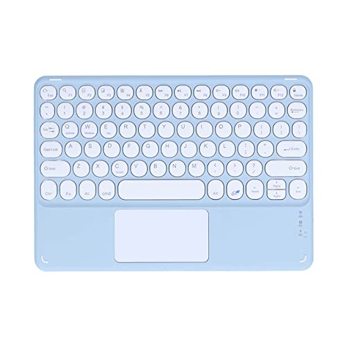Goshyda Kabellose Tastatur, 13 Tastenkombinationen, 2-3 Stunden Ladezeit, Smart Touch, Ultradünne, Leise Multifunktionstastatur für Tablets, Laptops, Telefone(Himmelblau) von Goshyda