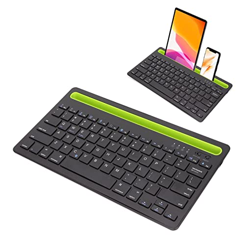 Goshyda Kabellose Tastatur, 180 MAh Akku, 78 Tasten, Ultraflaches Design, Kleine Bluetooth-Tastatur mit Integriertem Ständer für Tablet, Smartphone Etc von Goshyda