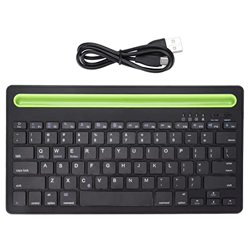 Goshyda Kabellose Tastatur, 2-Kanal-BT-Tastatur Multifunktionale, ergonomische Gaming-Tastatur mit 2-Kanal-BT-Anschluss, für Desktop-Laptop von Goshyda