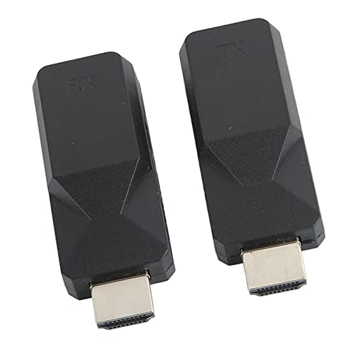 Goshyda Kabelloser HDMI-Transmitter-Empfänger, HDMI-Extender-Kit, Plug-and-Play-165-Fuß-Cat5-Cat6-Ethernet-RJ45-zu-HDMI-Extender für Projektormonitor HDTV von Goshyda