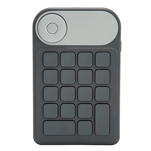 Goshyda -Keydial-Tastatur, 18 Programmierbare Tasten 2,4 GHz Wireless/USB Wired Scissor Switch Keyboard Design, Custom Keypad für Win 7 für OS X 10.12 von Goshyda