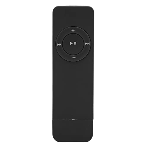 Goshyda MP3-Player, 64-G-Speicherkarte, Maximal 180-mAh-Akku, Verlustfreier, Decodierter Sound, Taschen-Musikplayer für Studenten, die Unterwegs Sind(Schwarz) von Goshyda