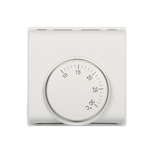 Goshyda Mechanischer Thermostat, 220V 50HZ Mechanischer Raumthermostat, mit EIN/AUS-Schalter, für Restaurant, Supermarkt, zentrale Klimaanlage zu Hause von Goshyda