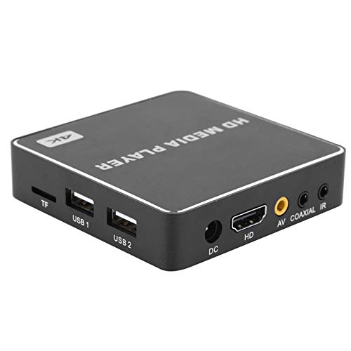 Goshyda Mediaplayer, Full HD 1080P USB Media Box 4K HDMI Advise Video Player, Unterstützt Horizontalen Vertikalen Bildschirm, 100‑240V, für Android 4.4.2 System(EU) von Goshyda
