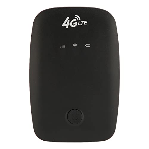 Goshyda Mobiler WLAN-Router, 3G 4G LTE Tragbarer, Schlanker Highspeed-Internet-Hotspot mit 2100-mAh-Akku, SIM-Kartensteckplatz, Anschluss für 10 Geräte, für Geschäftsreisen, Outdoor von Goshyda