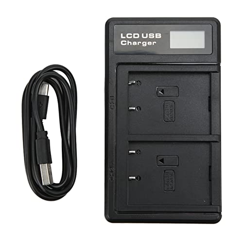 Goshyda NP‑W126 Akkuladegerät, Dual-Akkuladegerät Intelligentes Dual-USB-Typ-C-Schnittstellen-Kameraladegerät mit LCD-Display, für NP‑W126 Akku-Kamerazubehör, DC 5 V/2 A Goshyda NP‑W126 Akkuladegerät, Dual-Akkuladegerät Intelligentes Dual-USB-Typ-C-Schnittstellen-Kameraladegerät mit LCD-Display, für NP‑W126 Akku-Kamerazubehör, DC 5 V/2 A von Goshyda