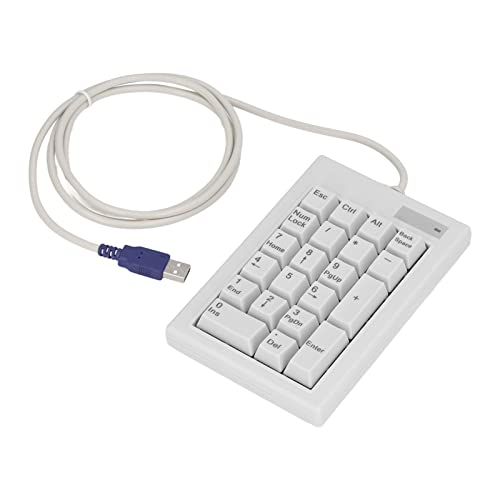 Goshyda Numerische Tastatur, 21 Tasten, Tragbarer -USB-Nummernblock, DC, 5 V, Linearer Aktionsschalter, Numpad mit Rutschfesten Füßen, Mechanische Numerische Tastatur für von Goshyda