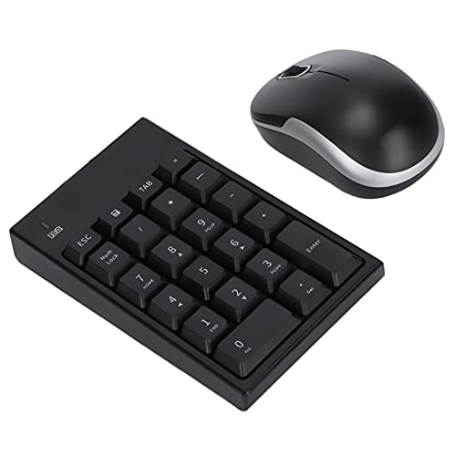 Goshyda Numerisches Tastatur-Maus-Set, MC‑61CB Wireless USB 2.4G Tragbare Silent Finanzbuchhaltung Tastatur Mäuse Combo, für PC Desktop Laptop Notebook von Goshyda