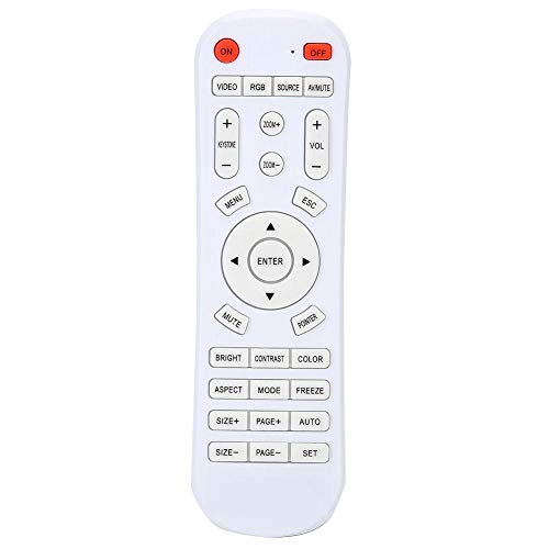 Projektorfernbedienung, Universalfernbedienungsersatz für Projektor, Weiß Projektorfernbedienung, Universalfernbedienungsersatz für Projektor, Weiß von Goshyda