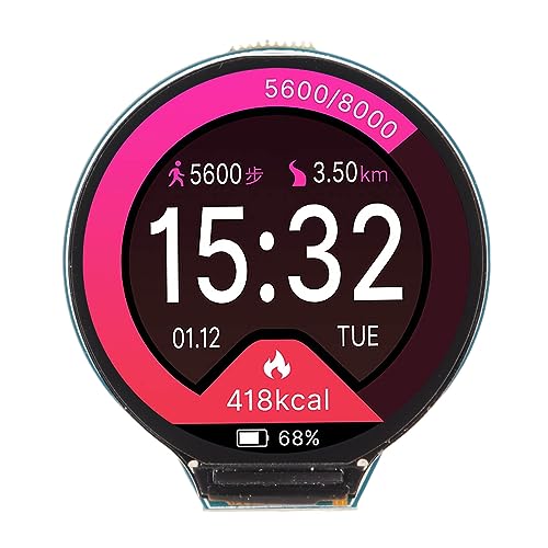Goshyda RP2040 MCU-Platine, 1,28 Zoll Rundes LCD-IPS-Anzeigemodul, 240 X 240 Auflösung, 65 K Buntes Display, für Klare Farbbilder, für RasPi Pico DIY Goshyda RP2040 MCU-Platine, 1,28 Zoll Rundes LCD-IPS-Anzeigemodul, 240 X 240 Auflösung, 65 K Buntes Display, für Klare Farbbilder, für RasPi Pico DIY von Goshyda