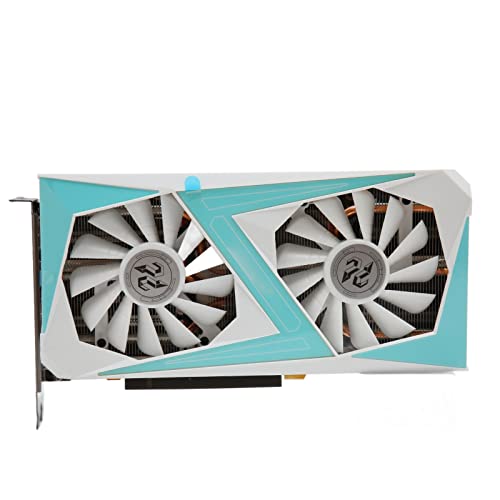 Goshyda RTX2070 8 GB GDDR6 256-Bit-Grafikkarte, Diskrete Desktop-PC-Gaming-Grafikkarte, mit HDMI, DPx3-Schnittstelle, PCI Express 3.0, Dual-Lüfter von Goshyda