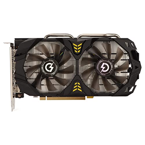 Goshyda RX 580 8G GDDR5 Grafikkarte, 256bit Unterstützung 3 DP HDMI PCI Express 2.0, Dual Cooling Fans GPU PC Gaming Video Grafikkarten für Computer von Goshyda