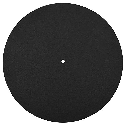 Goshyda Record Pad, schwarz Ultradünnes Antistatik Anti-Vibration Plattenspieler Record Pad Flat Slipmat von Goshyda