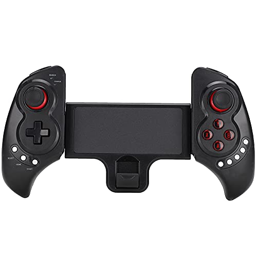 Goshyda Spielgriff, ABS Flexible 5 Multimediatasten, Bluetooth 4.0 Drahtlose Übertragung, Gamepad-Controller, für Handy-Tablet-Computer von Goshyda