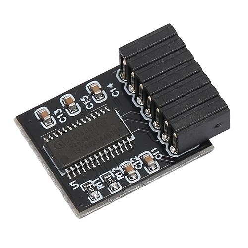 Goshyda TPM 2.0 Modul, 14Pin SPI TPM 2.0 Modul Ersatz für ASUS, Motherboards TPM SPI Modul Systemkomponenten für Windows 10 11 von Goshyda