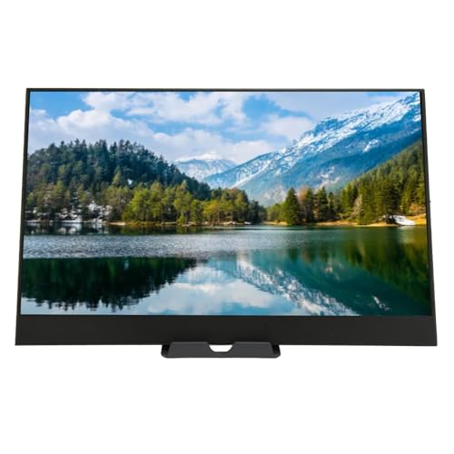 Goshyda Tragbarer 15,6-Zoll-, 4K 3840 X 2160, 15,6-Zoll-IPS-Bildschirm mit Integrierten Zwei Lautsprechern, HDMI 3,5-mm-Kopfhöreranschluss Typ C-Anschluss, für von Goshyda