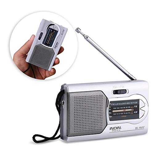 Goshyda Tragbares Radio, AM/FM-Radio-Player mit Batteriebetrieb, Slim Tragbarer Stereo-Radio-Musik-Player mit Integriertem Lautsprecher, Silber Goshyda Tragbares Radio, AM/FM-Radio-Player mit Batteriebetrieb, Slim Tragbarer Stereo-Radio-Musik-Player mit Integriertem Lautsprecher, Silber von Goshyda