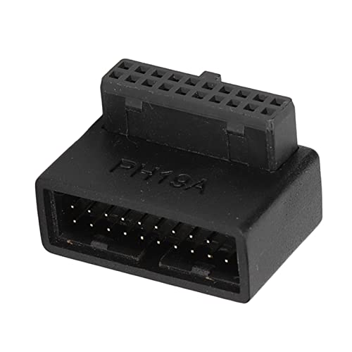 Goshyda USB 3.0 90°-Adapter, Mehrschichtige Leiterplatte, Netzteil, Löst Probleme bei Motherboard-Pins, Dreht den Winkel für eine Bequeme Typ-A-B-Passform (Einteiliges Formteil PH19A) von Goshyda