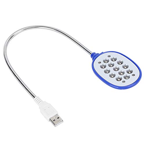 Goshyda USB-Lampe, 5W LED Flexibler Schreibtisch Weißlichtquelle Nachtlicht Augenschutz Notebook-Laptop-Lampe mit Hoher Helligkeit für Home-Office-Laptops von Goshyda