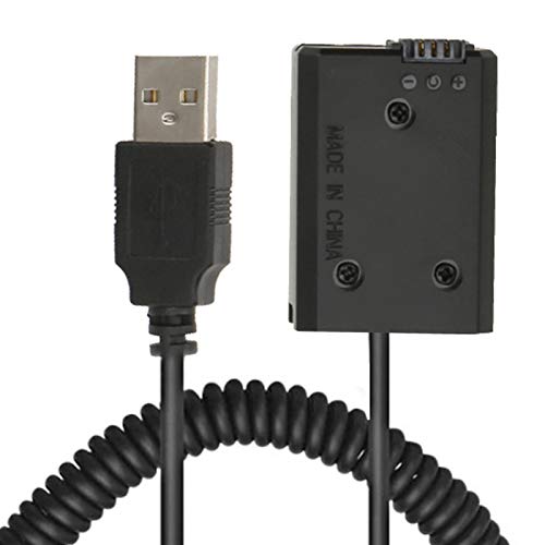 Goshyda USB-Stromkabel Zum Dekodierten FW50-Dummy-Akku, Full Decoder 2A USB-Port-Dummy-Akku für Sony NEX-3/5/6/7-Serie, A33, A37, A35, A55, A7, A7R, A7II, A6000, A6300 Usw. von Goshyda