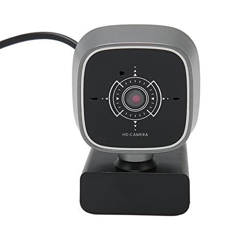 Goshyda USB-Webcam, 1080P 30FPS 360-Grad-Drehung, Doppelmikrofon, Rauschunterdrückung, USB-Schnittstelle, Computerkamera für Online-Unterricht von Goshyda