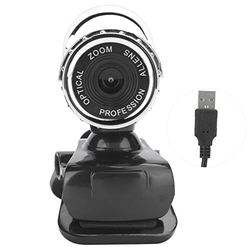 Goshyda USB-Webcam, 480P-Kameracomputer Eingebautes Schallabsorptionsmikrofon für Live-Streaming von Lehrkonferenzen (Silber) von Goshyda