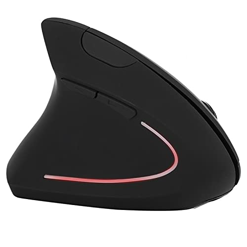 Goshyda Vertikale Linkshänder-Maus, 2,4 G Kabelloses Optisches Ergonomisches Design DPI-einstellbare USB-Gaming-Mäuse, für Windows, für Laptops, PCs, Laptops von Goshyda