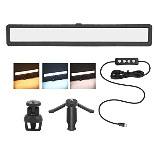 Goshyda Videokonferenzbeleuchtung, LED-Fülllicht 2500–9000 K, 3 Farbtemperatur, Webcam-Lichter, mit Verstellbarem Winkelclip, für Videoaufnahmen Goshyda Videokonferenzbeleuchtung, LED-Fülllicht 2500–9000 K, 3 Farbtemperatur, Webcam-Lichter, mit Verstellbarem Winkelclip, für Videoaufnahmen von Goshyda