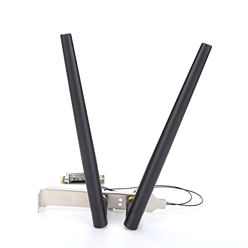 Goshyda WiFi Adapter, Wireless Network Card zu NGFF M.2 Adapter Wireless Network Connector Adapter Kein Zusätzliches Laufwerk für OSX A1369/A1370 Laptop Erforderlich (Mit externer Antenne) von Goshyda