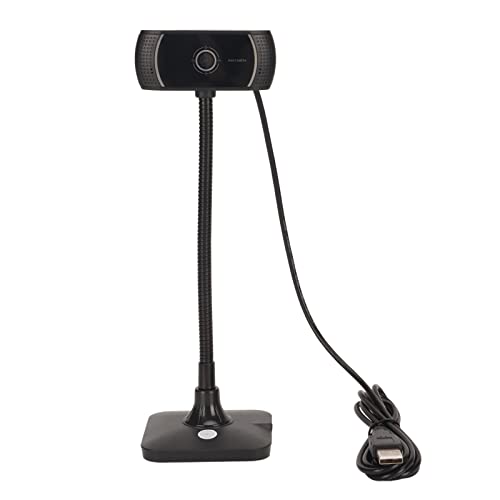 HD-Webcam, 720P 60 Grad Weitwinkel, 360 Grad Drehbarer Schlauch, Fünfschichtig Beschichtete Linse, Plug-and-Play, USB-Kamera für Windows7 10 für OS X von Goshyda