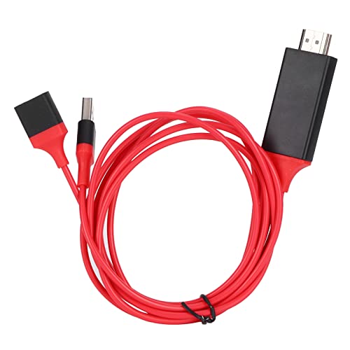 HDMI-Kabel, Handy zu TV 1080P Universal HDMI Media HDTV Adapterkabel für Handy Tablet, 2 M/6,6 Fuß HDMI-Kabel, Handy zu TV 1080P Universal HDMI Media HDTV Adapterkabel für Handy Tablet, 2 M/6,6 Fuß von Goshyda