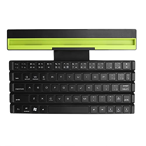 Kabellose Tastatur, Faltbare Roll-Bluetooth-Tastatur mit Scheren-Tastenkappenstruktur und Einzigartigem Rollendesign für Tablet-Laptop-Smartphone von Goshyda