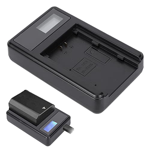 Ladegerät der USB-Single-Slot-Kamera NP-FZ100 mit LCD-Display für Sony Alpha 9 A9 9R A9R 9S A9S A7RIII A7R3 7RM3 A7m3 BC-QZ1 Ladegerät der USB-Single-Slot-Kamera NP-FZ100 mit LCD-Display für Sony Alpha 9 A9 9R A9R 9S A9S A7RIII A7R3 7RM3 A7m3 BC-QZ1 von Goshyda