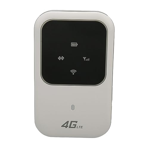 Mobiler WLAN-Hotspot, 3G 4G LTE 2400 MAh Tragbarer WLAN-Router, 150 Mbit/s Hochgeschwindigkeits-Taschen-WLAN-Dongle mit SIM-Kartensteckplatz, Gemeinsame Nutzung von Bis zu 10 von Goshyda