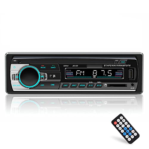 Multimedia-Autoradio-Empfänger, Autoradio-AI-Sprachsteuerungs-LED-Anzeige, Bluetooth-Freisprecheinrichtung, Unterstützung für MP3 WMA WAV, USB2.0-Auto-MP3-Player-Audiosysteme von Goshyda