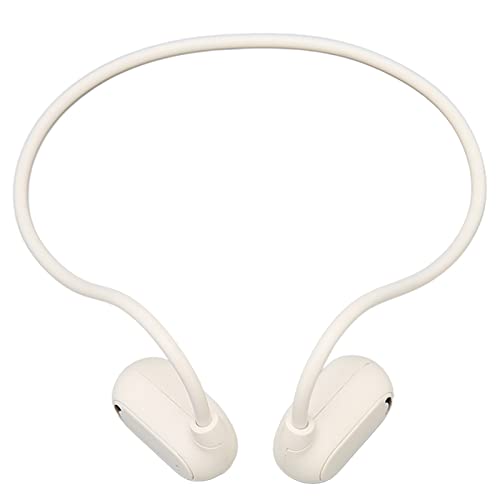 Open-Ear-Kopfhörer, Kabellose Bluetooth 5.3-Luftleitungskopfhörer mit Kopfbügel, Leichte Sport-Ohrhörer, Wiederaufladbares Headset für Laufen, Training (Weiss) von Goshyda