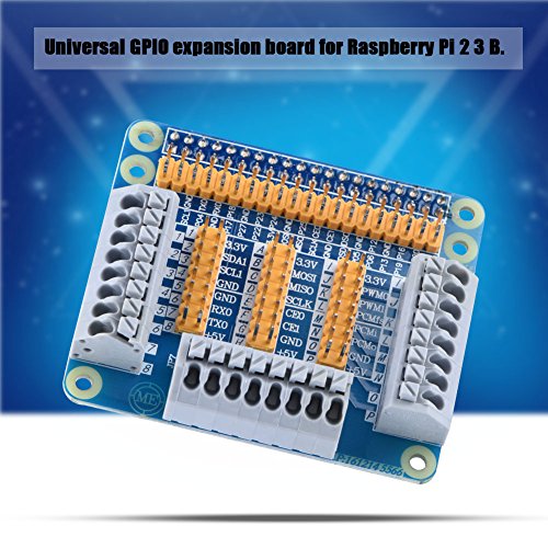 Praktisches Plug-and-Play-Blue-Board-GPIO-Board für Raspberry Pi GPIO-Kit, Universal mit Schrauben und Jumber Caps für Raspberry Pi 2 3 B Erforderliches Werkzeug von Goshyda