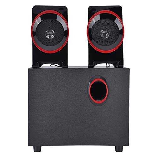 Professioneller Lautsprecher, Bass-Boost-PC-Lautsprecher, Lautstärke- und Bass-unabhängige Einstellung, mit 1 Hauptlautsprecher und 2 Seitenlautsprechern, für Desktop-PC, Laptop, DVD, Fernseher, Handy Professioneller Lautsprecher, Bass-Boost-PC-Lautsprecher, Lautstärke- und Bass-unabhängige Einstellung, mit 1 Hauptlautsprecher und 2 Seitenlautsprechern, für Desktop-PC, Laptop, DVD, Fernseher, Handy von Goshyda
