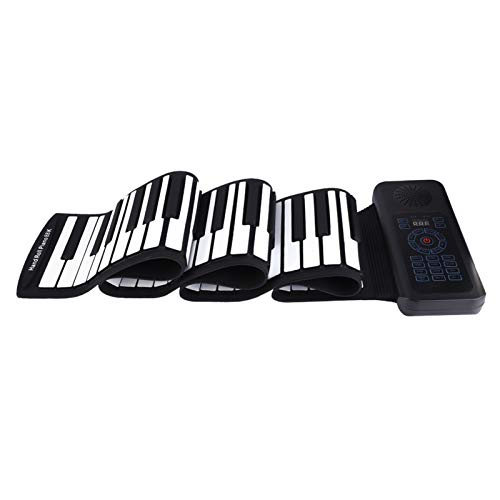 Rolling Up Piano, 88 Tasten Tragbare elektronische Hand Rollup Up Piano - Aufnahme, Programmierung, Tutorial - mit Lautsprecher und Kopfhöreranschluss, für Kinder, Klavieranfänger, Schüler von Goshyda