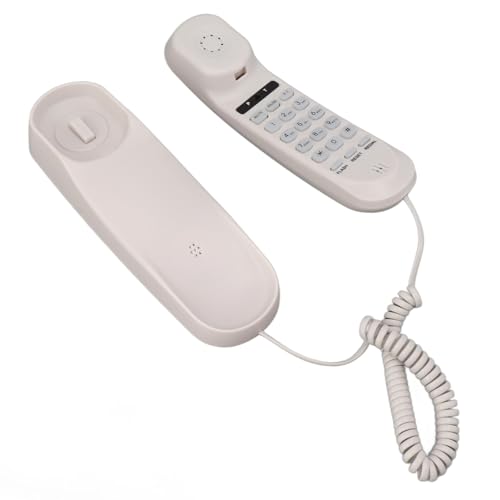 Schnurgebundenes Telefon, an der Wand Montierbare Heimtelefone, Festnetztelefon mit Einstellbarer Lautstärke, Unterstützt die Anrufweiterleitung und den Wählverlauf für das Büro von Goshyda