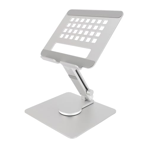 Tablet-Ständer, um 360° Drehbar, Höhenverstellbarer Tablet-Halter, Desktop-Ständer aus Aluminiumlegierung, Dock-Halterung für 14-Zoll-Tablet-Telefone, Hohles Wärmeableitungsdesign von Goshyda