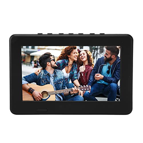 Tragbarer 7-Zoll-TV-Monitor, 16:9 HD-LED-Digitalfernseher, Tragbarer Videoplayer mit USB-TF-Kartensteckplatz, Eingebauter Wiederaufladbarer Batterie, TV für Camping, Zuhause, von Goshyda