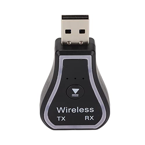 USB-Bluetooth-Adapter, Bluetooth 5.0 7-Farben-RGB-Umgebungslicht 2-in-1-Wireless-Sender-Empfänger für PC-TV-Kopfhörer-Heimstereoanlage von Goshyda