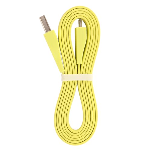 USB-Ladekabel für UE Boom-Lautsprecher, 1,2 M, USB-Kabel, Stromladekabel, Ersatz für UE Wonderboom, für UE Boom, für Megaboom, für Mega Boom, 1,2 M (Fluoreszierendes Gelb) von Goshyda