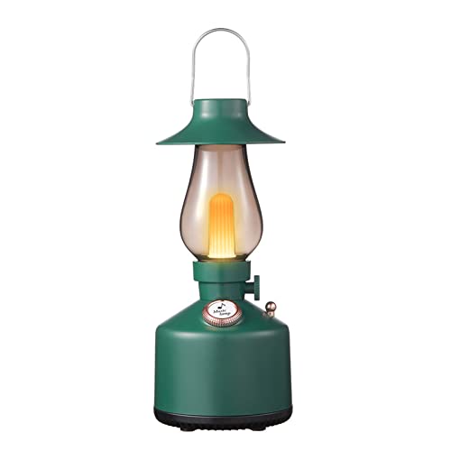 Vintage-Nachtlicht, Retro-Musik-Nachttischlampe, Tragbarer Bluetooth-Lautsprecher mit Dimmbarer, Weicher Umgebungsbeleuchtung, Tischlampe für Raumdekoration, Geschenke, Camping, IPX4(Grün) von Goshyda